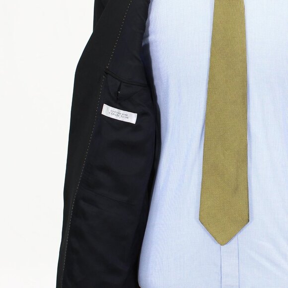 Jones New York 40L Black Solid 3-Button Sport Coat Blazer Jacket B781 - Picture 9 of 11